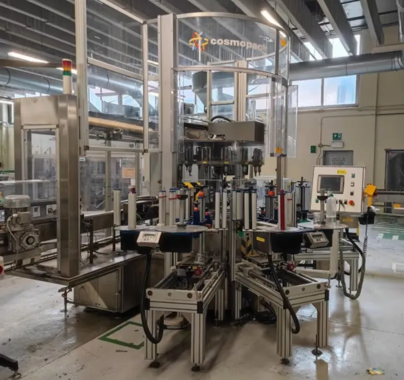 Cosmopack labelling machine with PackLab stations